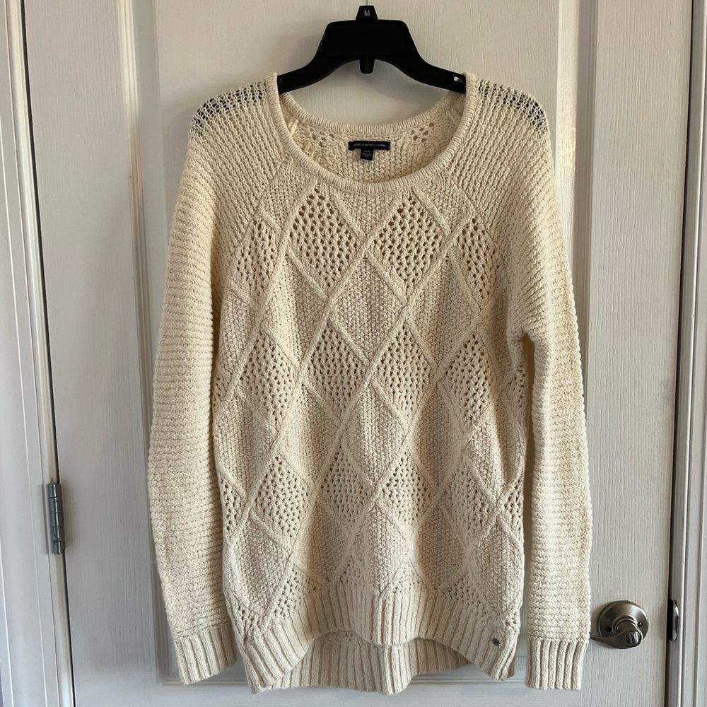 AE Cream Knit Sweater